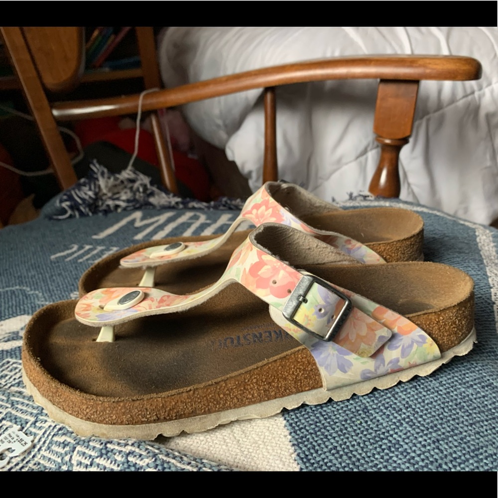 Gizeh birkenstocks floral